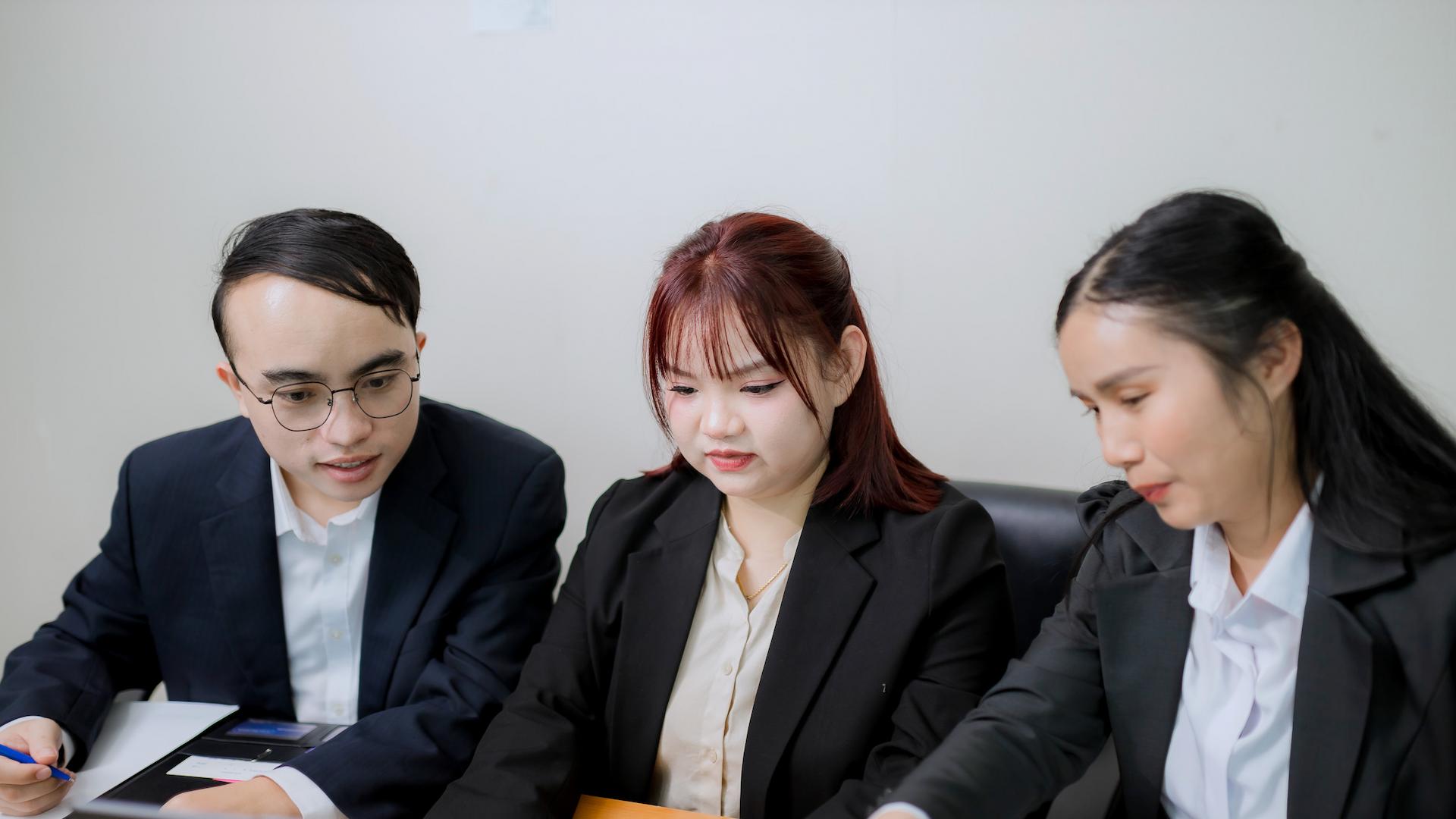 Photo of young professional attorneys